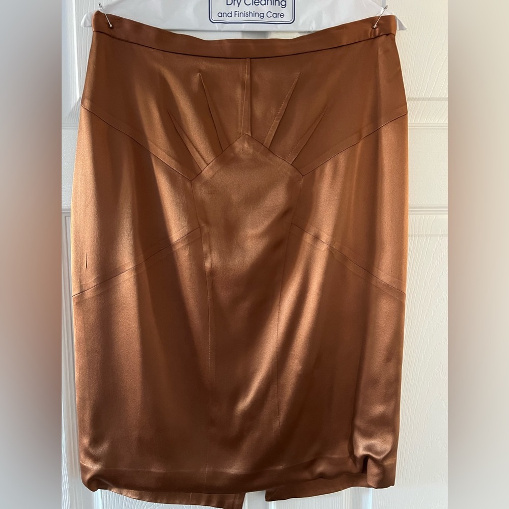 Dolce & Gabbana Bronze Pencil Skirt